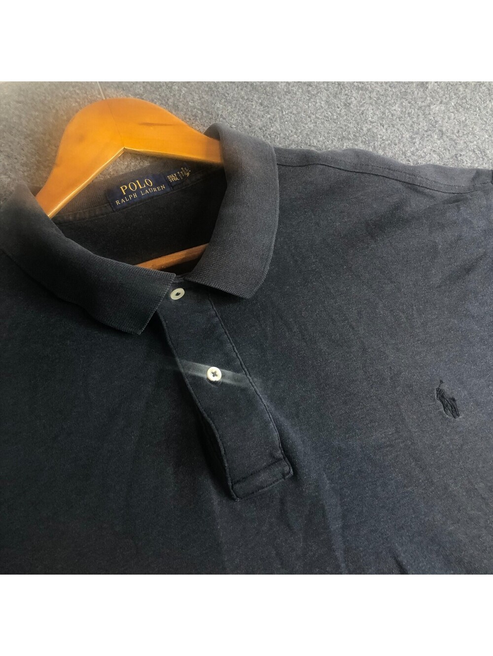 Polo Ralph Lauren Mens 3XLT Big & Tall Gray w/ Gray Pony Logo Short Sleeve
